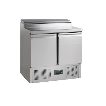 Saladette Réfrigérée GN 1/1 en Inox - 2 Portes - 201 L Saladette Réfrigérée GN 1/1 en Inox - 2 Portes - 201 L