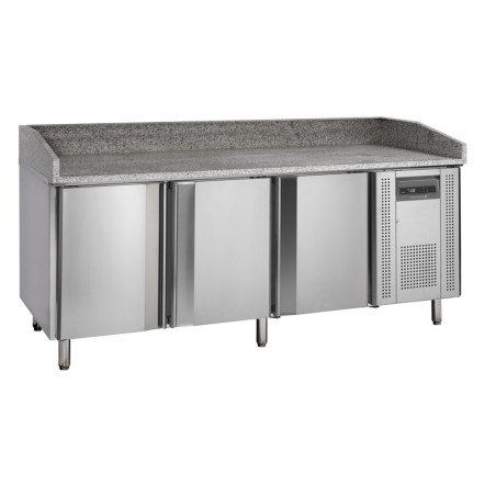 Table à Pizza en Inox - 400 x 600 mm - 3 Portes Table à Pizza en Inox - 400 x 600 mm - 3 Portes
