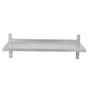 Etagère Murale en Inox sur Crémaillères - L 1000 x P 400 mm