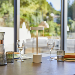Lampe de Table Touch Aluminium - Roby Blanc