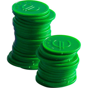 Jetons Verts - Lot de 100