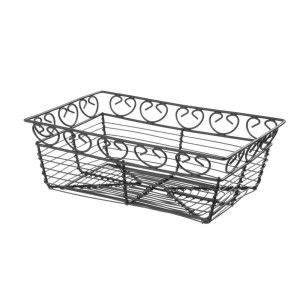 Corbeille en Fil Déco Rectangulaire - 230 x 150 mm