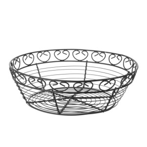 Corbeille Ronde en Fil Déco  - 250 mm de Diamètre