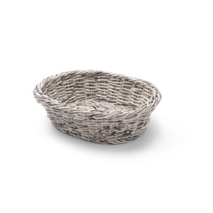Corbeille à Pain Ovale Grise - 250 x 190 mm