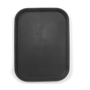Plateau Rectangulaire en Polypropylène Noir - 255 x 355 mm
