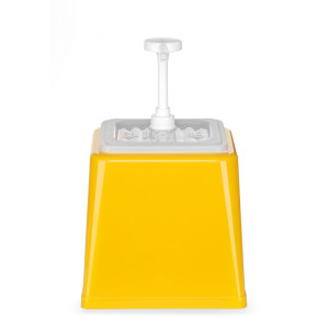 Distributeur de Sauce avec Pompe - Jaune - 2,5 L