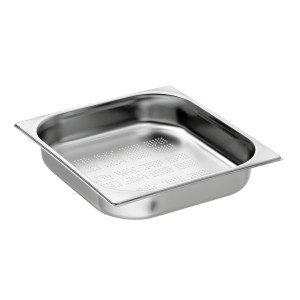 Bac Gastro GN 2/3 Perforé Inox - Profondeur 65 mm - 5,5 L