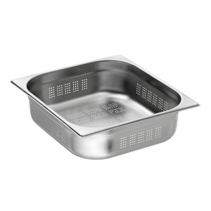 Bac Gastro GN 2/3 Perforé Inox - Profondeur 100 mm - 9 L