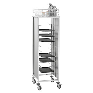 Chariot Gastronorme en Inox - 10 Niveaux