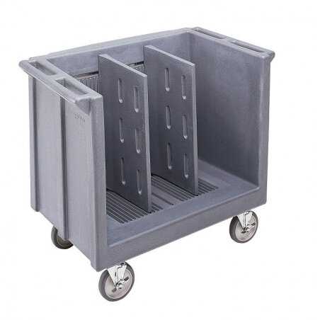 Chariot Ajustable pour Plateaux et Assiettes avec Deux Séparateurs Cambro - 1 Chariot Ajustable pour Plateaux et Assiettes avec Deux Séparateurs Cambro - 1