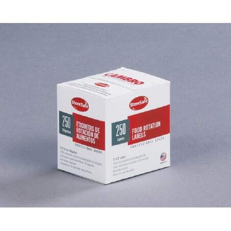 Etiquette soluble, par carton de 24 rouleaux de 250 étiquettes Cambro - 1 Etiquette soluble, par carton de 24 rouleaux de 250 étiquettes Cambro - 1