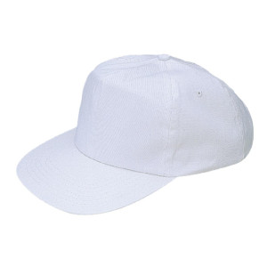 Casquette Baseball Blanche avec Sangle Réglable - Taille Unique