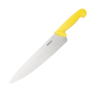 Couteau de Cuisinier Jaune Lame 25,5 cm