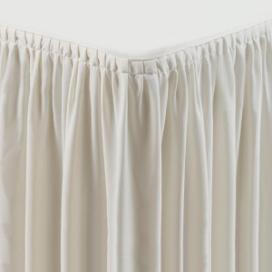 Nappe et Juponnage Ecrus Rectangulaires Froncés - 750 x 1820 mm