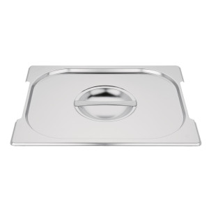 Couvercle GN 1/2 en Inox pour Bac avec Poignées