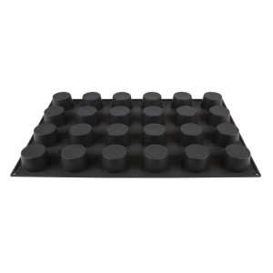 Moule à Pâtisserie Anti-adhésif en Silicone - 24 Muffins - Ø 75 mm