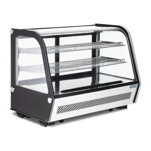 Vitrine Réfrigérée de Comptoir Noire 160 L