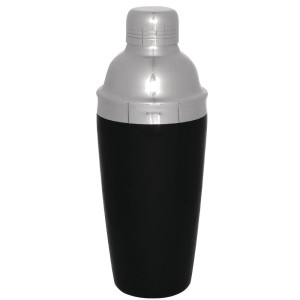 Shaker à Cocktail 3 Pièces Noir - 700 ml