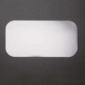 Couvercle en Carton Ciré pour Grande Barquette Rectangulaire En Aluminium - Lot de 500