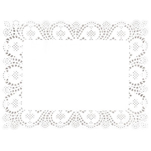 Napperon Rectangulaire en Papier 300 x 400 mm - Lot de 250
