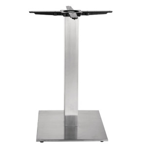 Pied De Table Carré En Inox 720 X 430 Mm