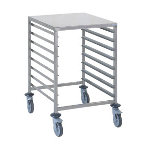 Chariot à Glissières avec Tablette GN 2/1 Tournus - 8 Niveaux