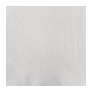 Serviette de Table en Papier Blanche - 2 Plis - 300 x 300 mm - Lot de 1500