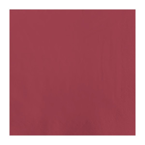 Serviette De Table En Papier Bordeaux 2 Plis 330 X 330 Mm - Lot De 1500