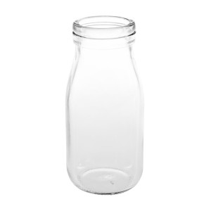 Mini Bouteille de Lait en Verre 200 ml - Lot de 12