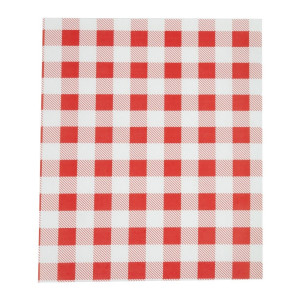 Papier Ingraissable Vichy Rouge - 310 x 380 mm - Lot de 200