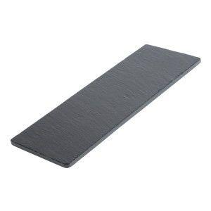 Plat en Ardoise pour Plateau en Bambou - 330 x 130 mm - Lot de 2