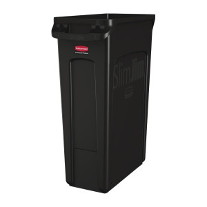 Collecteur de Recyclage Noir avec Conduits d'Aération  - 87 L