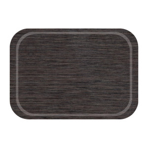 Plateau de Service Anti-dérapant Wengé en Mélamine - 375 x 265 mm