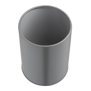 Récipient à Couverts Galvanisé Gris - Ø 110 mm