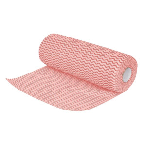 Chiffon Non Tissé Rouge - Rouleau de 100
