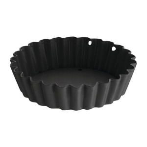 Moule à Tartelette Cannelé Anti-adhésif avec Fond Amovible - ø 8 cm - Lot de 3