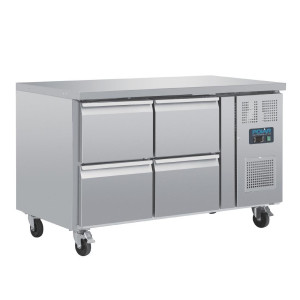 Table Réfrigérée GN 1/1 Ventilée 4 Tiroirs Série U - 314 L