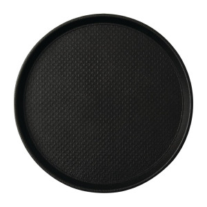 Plateau Anti-Dérapant Noir Blackline Rond - Ø 310 mm