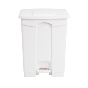 Poubelle De Cuisine À Pédale Blanche 65L