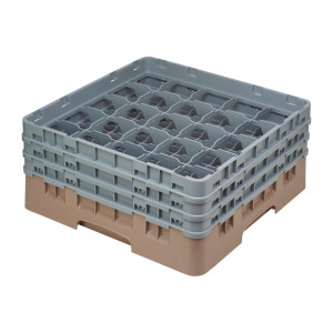 Casier à Verres 25 Compartiments Camrack Beige - Hauteur Max 174 mm