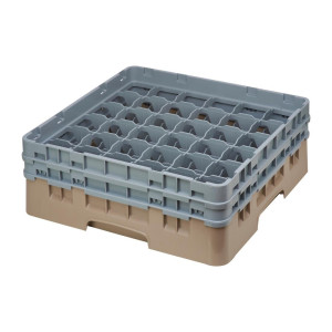Casier à Verres 36 Compartiments Camrack Beige - Hauteur Max 133 mm