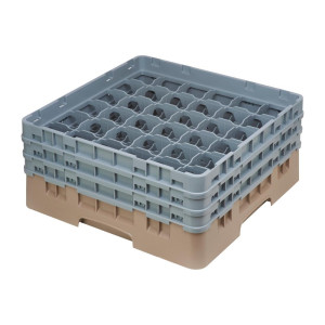 Casier à Verres 36 Compartiments Camrack Beige Hauteur Max - 174 mm