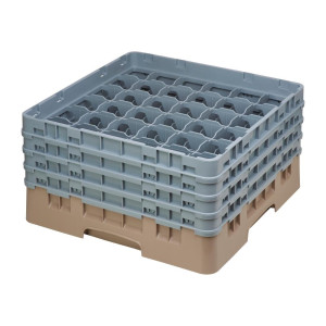 Casier à Verres 36 Compartiments Camrack Beige - Hauteur Max 215 mm