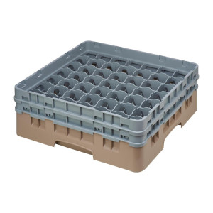 Casier à Verres 49 Compartiments Camrack Beige - Hauteur Max 215 mm