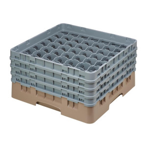 Casier À Verres 49 Compartiments Camrack Beige Hauteur Max 215Mm