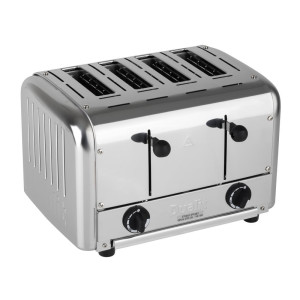 Grille-Pain Traiteur 4 Tranches en Inox
