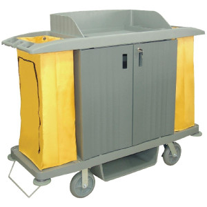 Chariot de Nettoyage avec Portes en Polypropylène