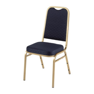 Chaises De Banquet À Dossier Carré Bleues - Lot De 4