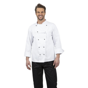 Veste De Cuisine Mixte Chicago Manches Longues Blanche Taille Xl