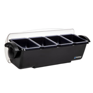 Boîte 4 Compartiments Dôme En Plastique
